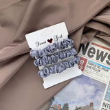 Furaha Finds 3PCS Vintage Satin Leopard Scrunchies Set 