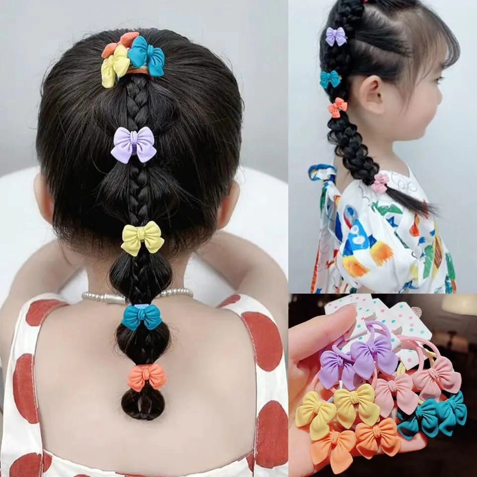 Furaha Finds 2PCS Cute Bowknot Elastic Hair Bands
