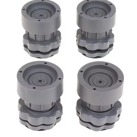 4Pcs Heavy Duty Adjustable Height Washing Machine Anti Vibration Pad Shock Absorbing Non-Slip Feet Pads for Refrigerator & Furniture Protection