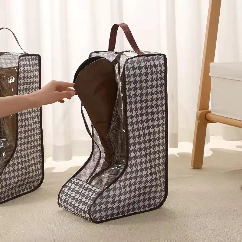 4Piece Boot/Shoe Storage Bag Set Hangable & Dustproof with Zipper Travel Essentials Shoe Bags