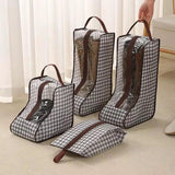 4Piece Boot/Shoe Storage Bag Set Hangable & Dustproof with Zipper Travel Essentials Shoe Bags