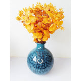 4cm Diameter Big Blue Stylish Ceramic Vase | Home Decor | Office Spaces | Events Styling| Elegant Blue Ceramic for Small Floral Arrangements