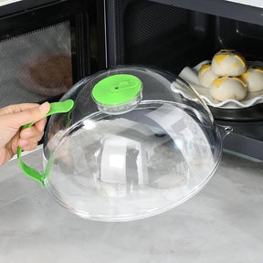 Big Size Acrylic Microwave Food Cover - Jungle Green Kitchen & Dining Microwave Oven Accessories