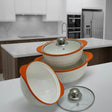 3-Piece Soup Pot Set – Durable Multi-Size Cooking Pots with Lids dishes in cookware Casserole Dishes