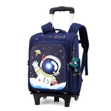 Rolling Trolley School Bag | High Capacity & Waterproof