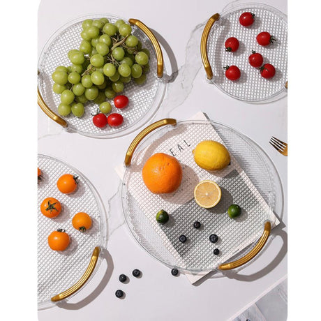 4in1 Acrylic Transparent Trays Set Large, Medium, Small & Smallest (35cm, 30cm, 25cm, 20cm) Multipurpose Serving Trays