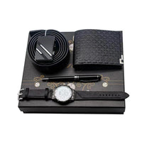 4 in 1 Fancy Men's Gift Set - Pen, Belt, Wallet & Watch Accessories Outfit Sets