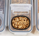 4pcs Food Storage Containers 2.5L Each Airtight with Labels & Pen