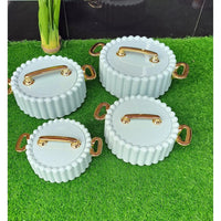 4pcs Luxurious Insulated Hotpot Set 1L,1.5L,2.5L and3L, Keeps Food Hot & Fresh for 6 Hours Cookware