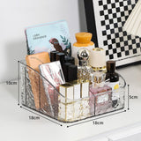 5 Grid Acrylic Remote and Cosmetic Organizer Makeup Storage Box