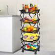 5 Layer Foldable Fruit/Vegetable Rack with Wheels