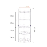 5 Layer Pot and Pan Rack Stainless Steel & Plastic Kitchen organiser Kitchen Organizers