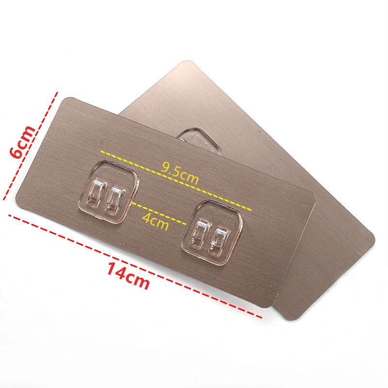 5 Pcs Heavy Duty Adhesive Wall Hooks & Shelf Stickers Hangers & Hooks Utility Hooks