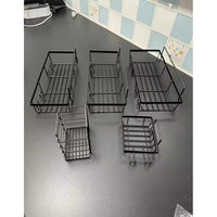 5-Piece Wall-Mounted Shower Caddy Set – Rustproof Carbon Steel Bathroom Organizer | Strong Adhesive Bathroom organiser Wall-Mounted Caddies