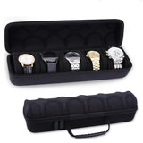 5-Slot Portable Watch Organizer with Water Resistant EVA Material