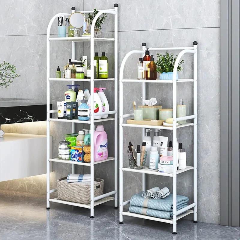 5 Tier Metallic Rack Multipurpose Storage with Anti-Rust Finish Shelving Units Shelving