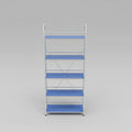 5-Tier Metallic Storage Shelf for Living Room, Kitchen, and Office Organization Shoe Organizers