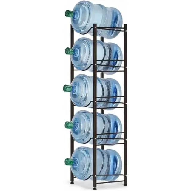 5 Tier Water Bottle Holder Rack Space Saving Storage for Bottled Water Kitchen Racks Racks