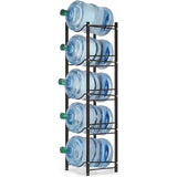 5 Tier Water Bottle Holder Rack Space Saving Storage for Bottled Water Kitchen Racks Racks