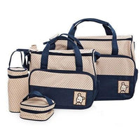 5 in 1 Diaper Bag Set Available in Red, Chocolate, Navy Blue, and Pink Bags Diaper Bags