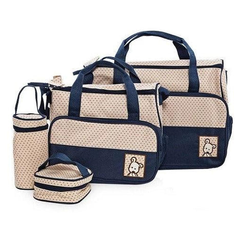 5 in 1 Diaper Bag Set Available in Red, Chocolate, Navy Blue, and Pink Bags Diaper Bags