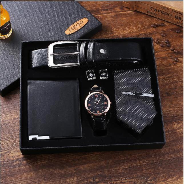 5 in 1 Fashion Men's Gift Set Elegant Business Style Accessories Accessories Gift Giving