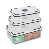 5 in 1 Stackable Fridge Storage Containers BPA-Free Plastic Organizer Set food storage Kitchen Organizers