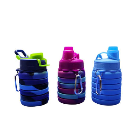 500ml Portable Silicone Collapsible Water Bottle | Folding Design | Travel Friendly | Leak Proof