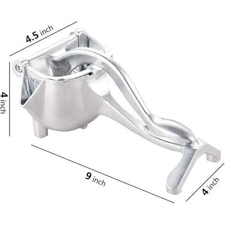 Metallic Manual Juicer – Heavy Duty Citrus Press for Fresh Juice Extraction