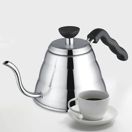 High Quality Stainless Steel 1000ml Capacity Gooseneck Drip Coffee Kettle with Heat-resistant Plastic Handle | Works on All Stovetops- Furaha Finds Kenya