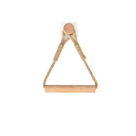 Hemp Rope with Bamboo Tissue Holder | EcoFriendly, Stylish Tissue Organizer | Kitchen Bathroom Toilet Tissue Holder- Furaha Finds Kenya