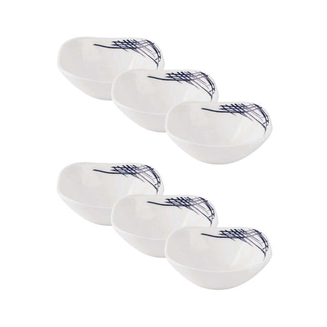 Signature 24-Piece 8" Quadra Square Serving Bowls | Belladonna Design | Elegant 200mm Serving Set- Furaha Finds Kenya