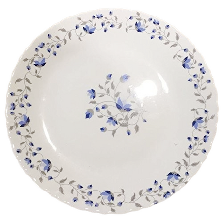 12pcs Set | 13" Oval Platters (330mm) | Blue Mystique Design | Serving Main Courses, Appetizers, Desserts- Furaha Finds Kenya