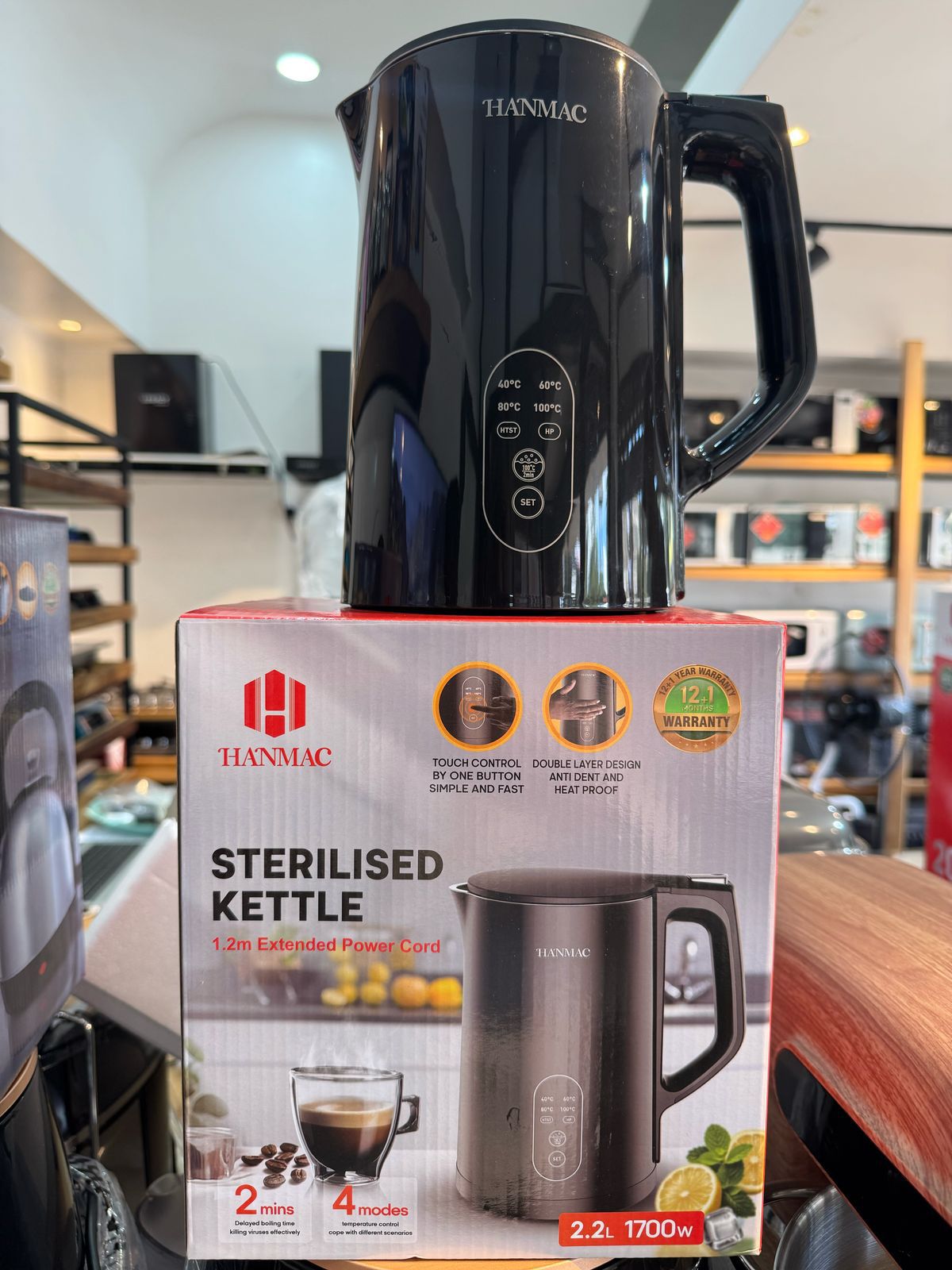 Hanmac Electric Smart Kettle – Fast Boil Stainless Steel Kettle with Auto Shut-Off