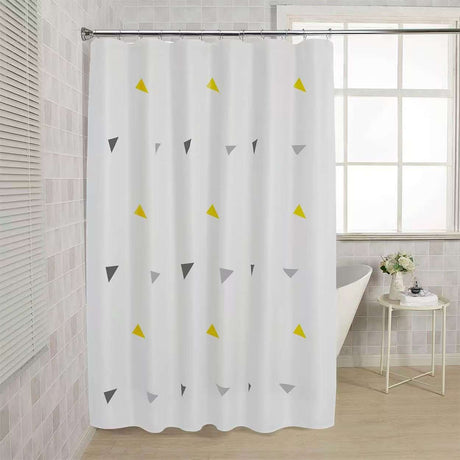 Waterproof Shower Curtain with Hooks – 180x200cm PEVA Bathroom Curtain- Furaha Finds Kenya