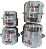 REDBERRY Premium Aluminium Sufurias 8 Piece Set 12cm to 19cm Half Polish Kitchen & Dining Casserole Dishes