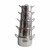 REDBERRY Premium Aluminium Casserole 5 Piece Set 18cm to 26cm Cookware Kitchen & Dining Casserole Dishes
