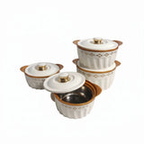 REDBERRY IMPERIAL Premium Designer Hotpot 4 Piece Set 1000ml 2000ml 3000ml 4000ml Kitchen & Dining Tureens