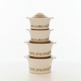 REDBERRY HOT MEAL Premium Hotpot 4 Piece Set 1000ml 1500ml 2200ml 3000ml Kitchen & Dining Serving Platters