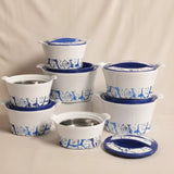 REDBERRY MARBLE Premium Designer Hotpot 4 Piece Set 1200ml 1800ml 2600ml 3600ml Kitchen & Dining Serving Platters