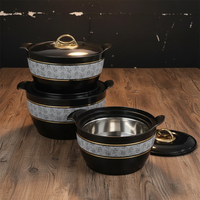 REDBERRY OLIVIA Premium Designer Hotpot 4 Piece Set 1200ml 1800ml 2600ml 3600ml Kitchen & Dining Serving Platters