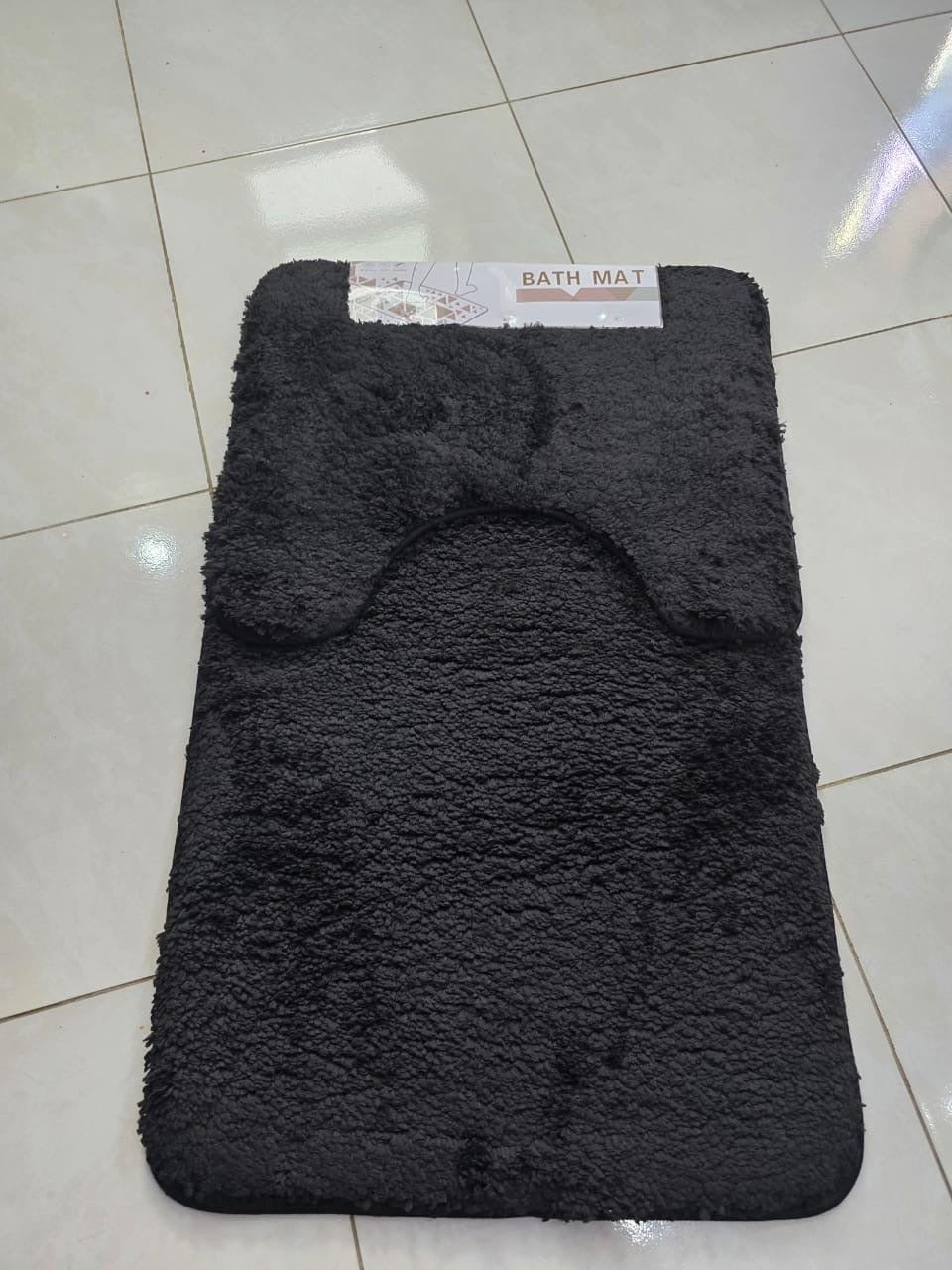 2-Piece Thick Microfibre Bathmat & Toilet Mat Set – Ultra Soft & Luxury Feel