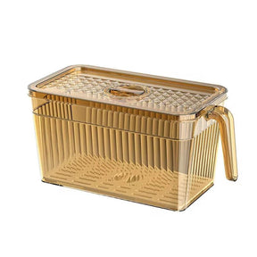5L Acrylic Fridge Storage Container with Drain Board & Date Dial food storage Food Storage