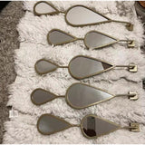 5in1 Tear Drop Decorative Mirrors Set Elegant Home Decor