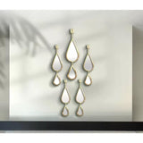 5in1 Tear Drop Decorative Mirrors Set Elegant Home Decor