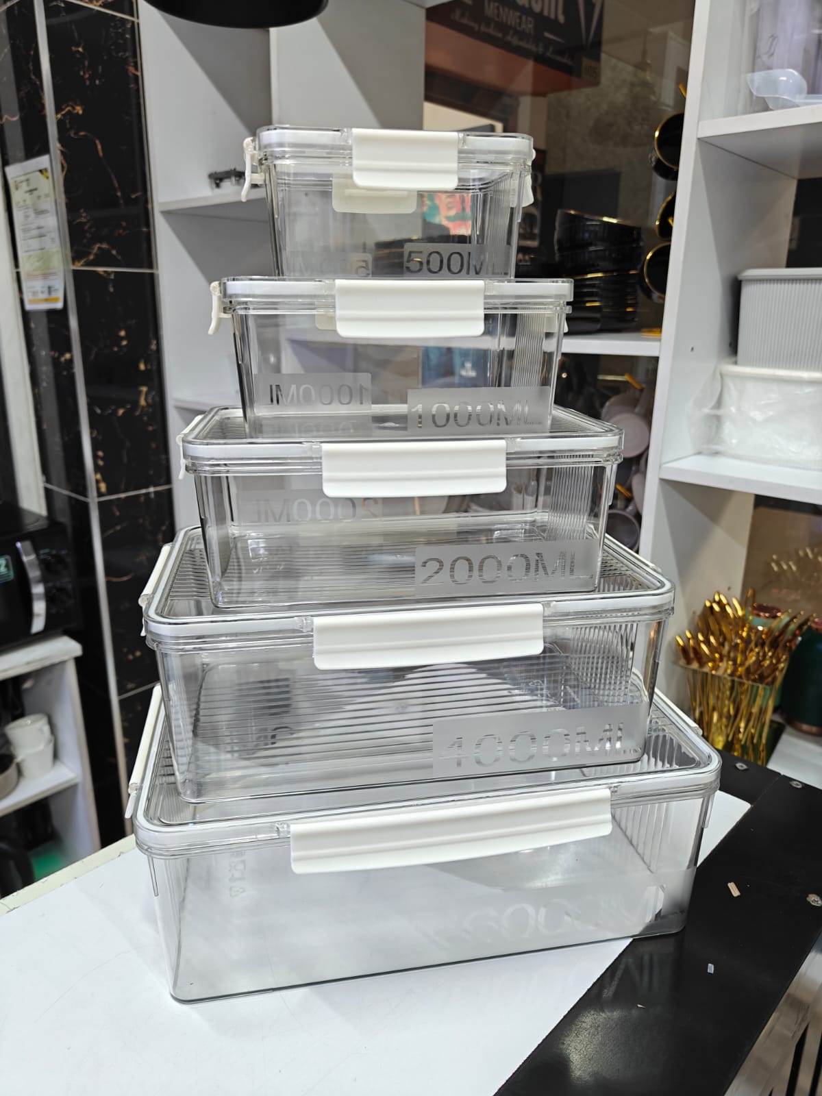 5pcs Big Capacity Airtight and Leak-Proof Storage Containers Set