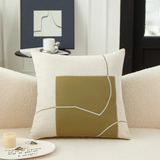 5pcs Geometric Embroidery Pillow Case 45x45cm Cushion Cover for Sofa & Living Room Decor.