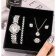 5pcs Ladies Watch Gift Set |Elegant & Stylish Accessories Accessories Jewelry Sets