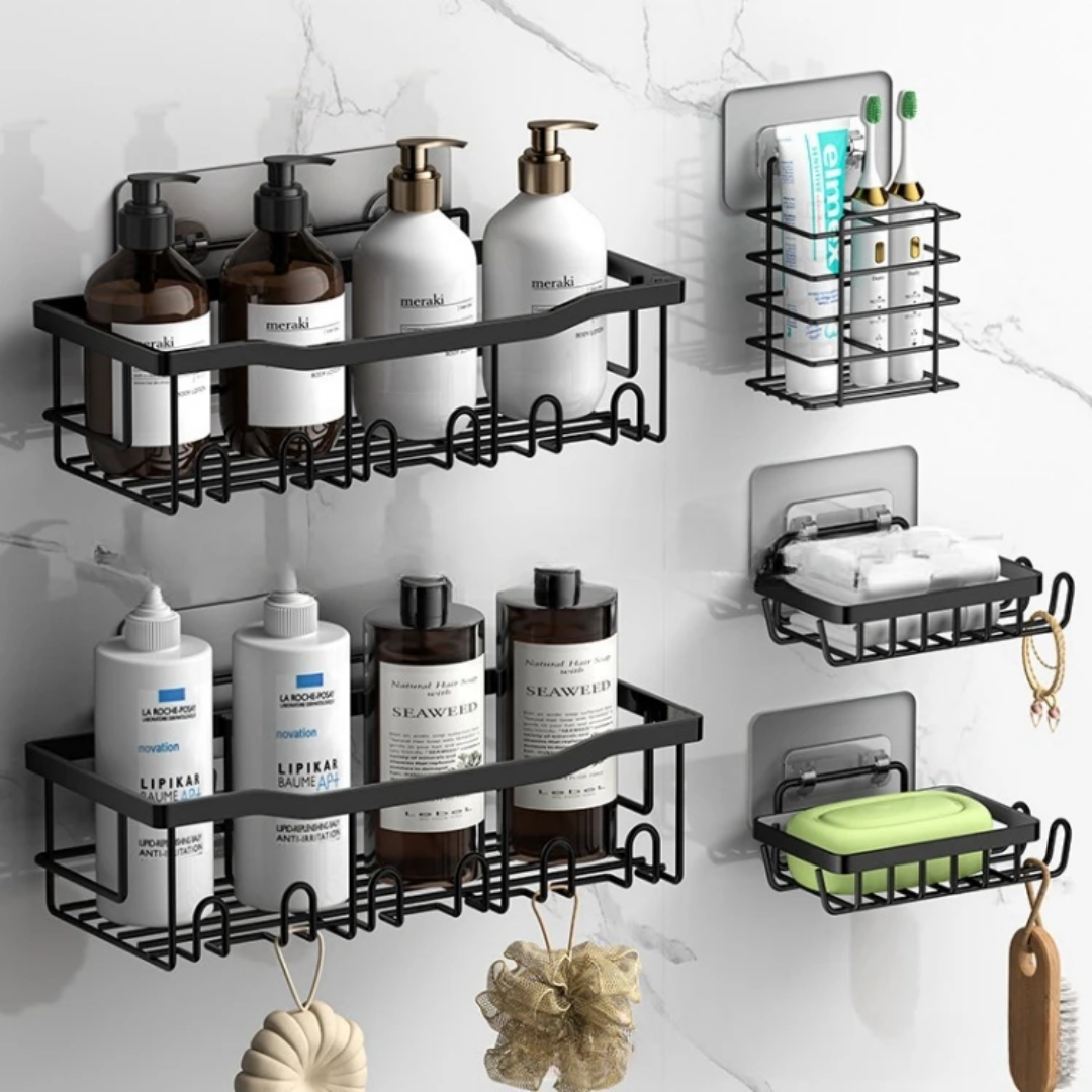 5pcs Triangular Shower Caddy Shelf|Bathroom Organizer