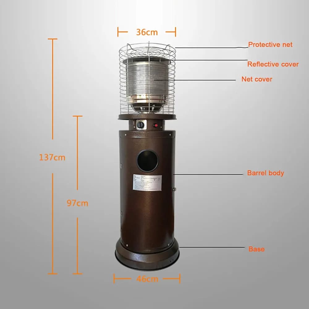 Mushroom Patio Heater – Outdoor Gas Heater for Open Spaces